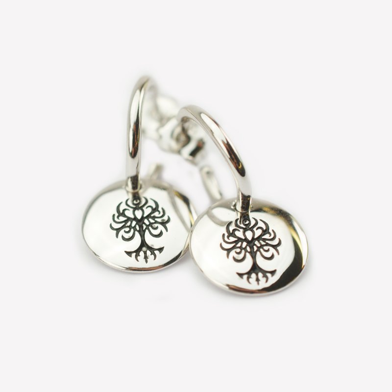 orecchini in argento 925 a monachella