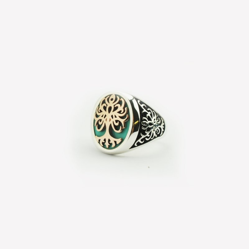 UNICO 9kt gold ring 925 silver 